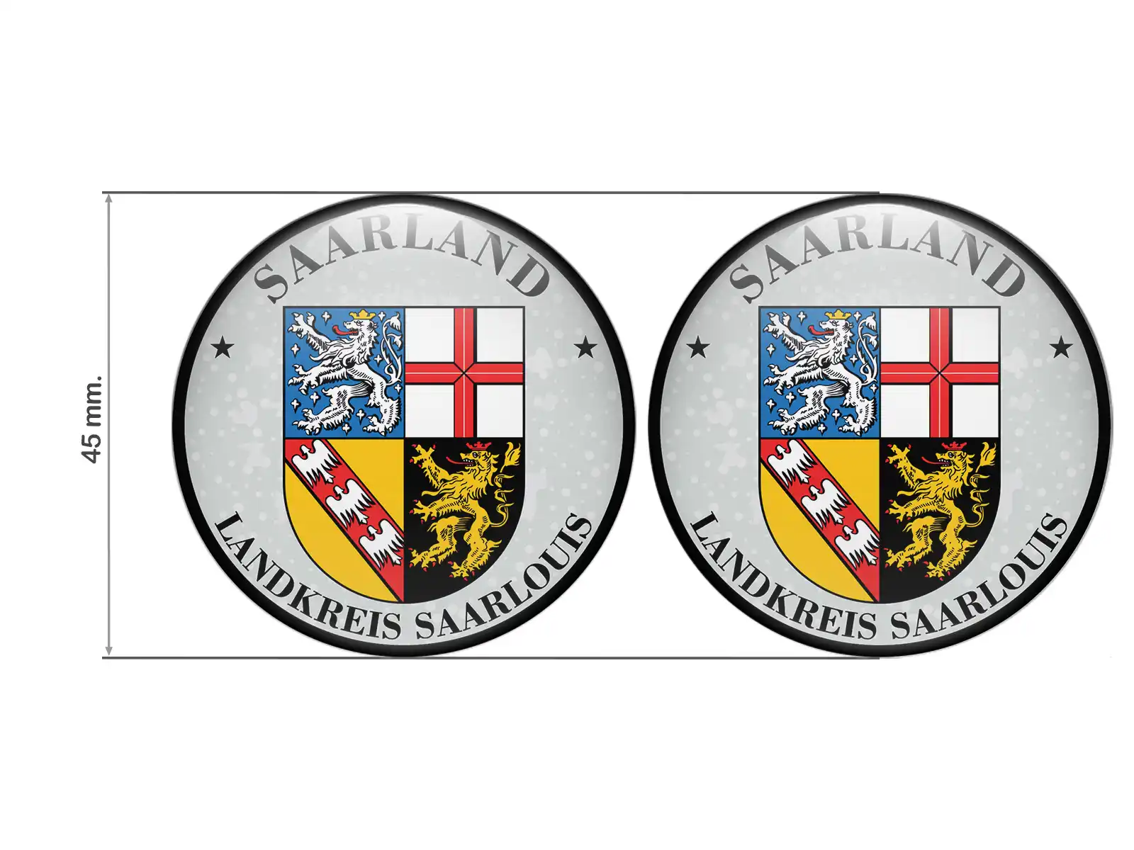 TUV Aufkleber Landkreis Saarlouis Nummernschild plakette